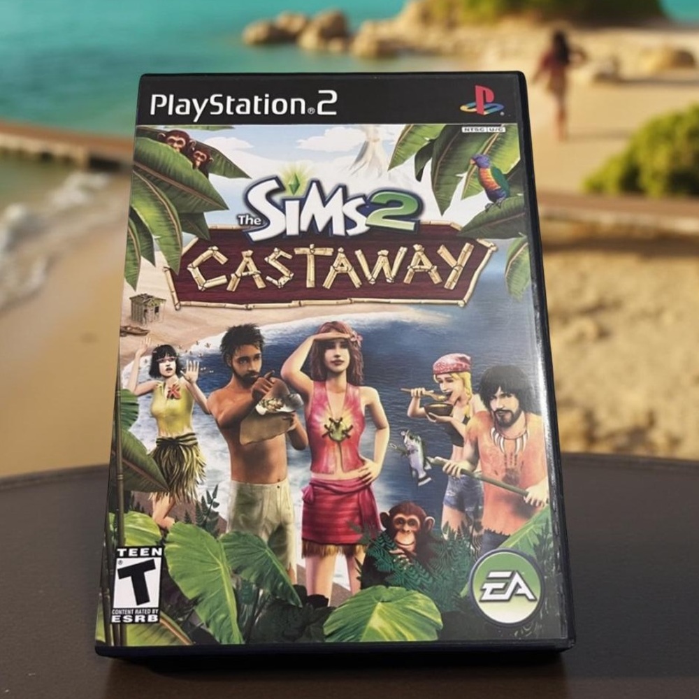 The Sims 2 Cast Away PlayStation 2 video game with the official game guide